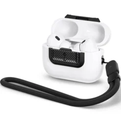 Spigen Etui Airpods|Airpods Pro 2-ZAMYKANIE DO ORYGINALNEGO ETUI AIRPODS PRO 2 1 GEN LOCK FIT M CARBON